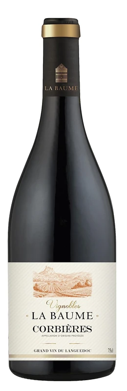 La Baume Vignobles - Corbières, Red Wine from Languedoc, France (1 x 0,75L) (Pack of 6)