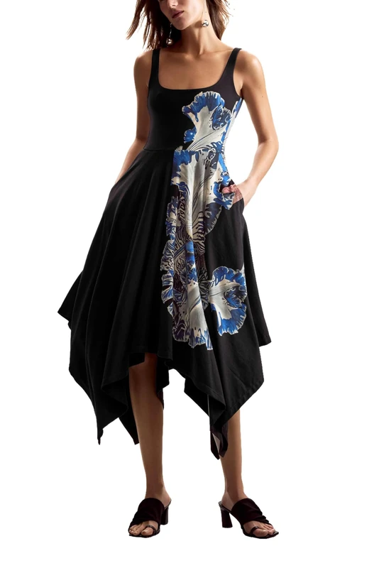 Desigual Women's Collection Tank Dress, Black, XS