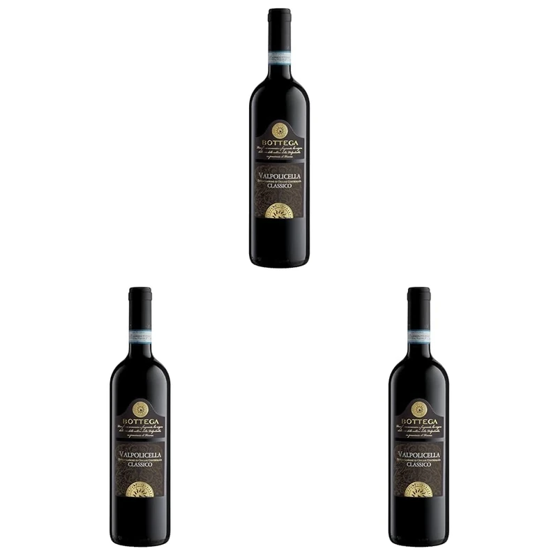 Bottega Valpolicella DOC Classico Italian Red Wine - 750 ml (Pack of 3)