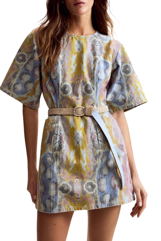 Desigual Denim Dress from the Women's Collection, Blue, L