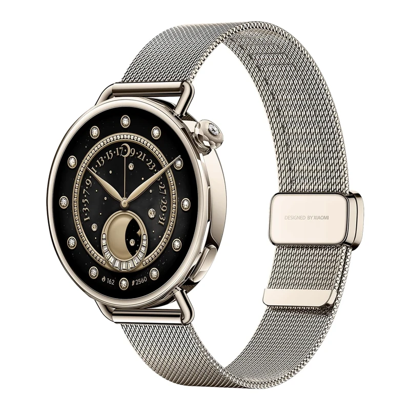 XIAOMI Watch S4 41mm, Smartwatch, Ultra-lightweight 32g body, Menstrual cycle prediction, 150+ sports modes, Safety guardian features, HyperOS 3, Sunset Gold