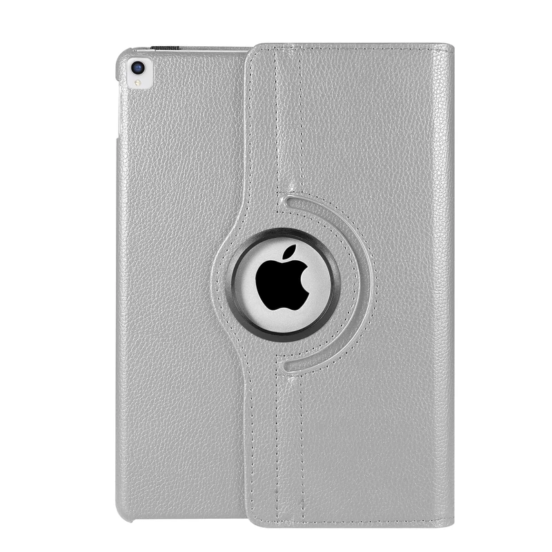 Rotate 360° Case for iPad Pro 10.5 (2017) & iPad Air 3 (2019) – Model A1701 A1709 A2152 A2123 A2153 – Auto Wake/Sleep Stand Cover (Silver)