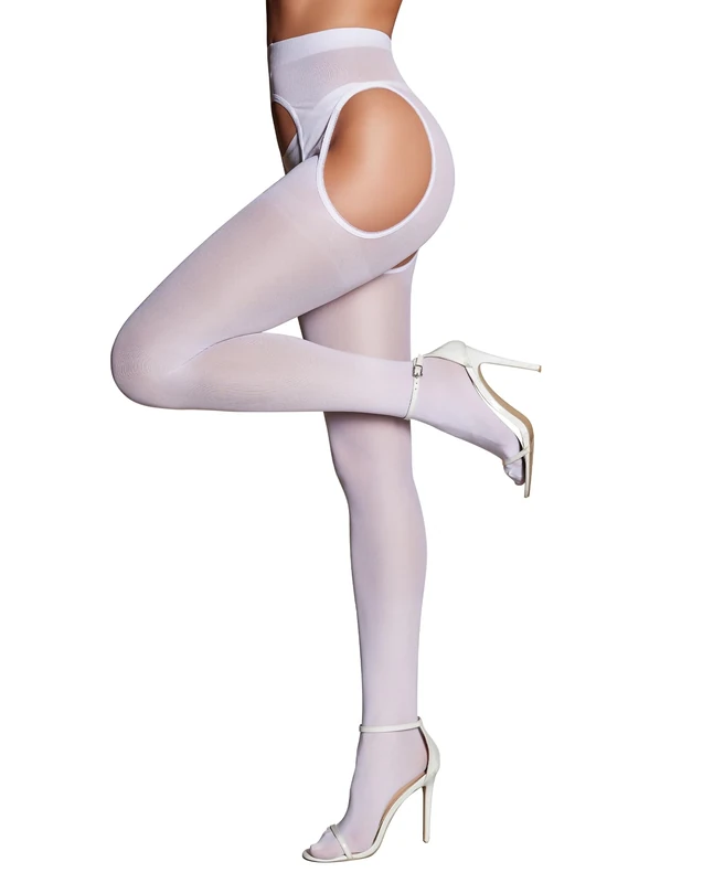 RSLOVE Sexy Tights for Women - High Waist Pantyhose Womens Tights 80 Den White Large Size