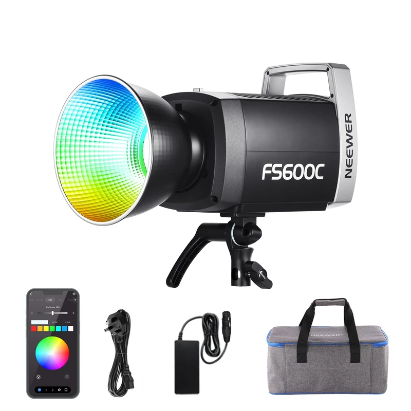 NEEWER FS600C 600W RGB LED Video Light - 52500lx COB Spotlight