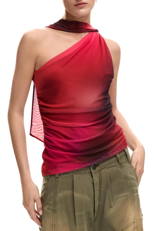 Desigual Women's Bratislava T-Shirt, red, L