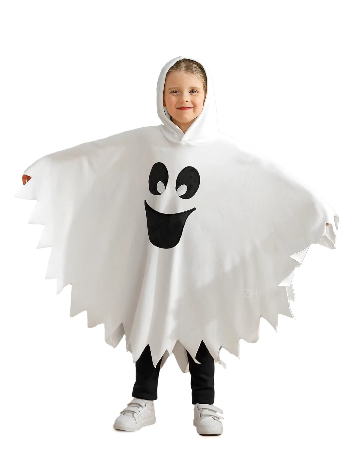 Usaibhir Toddler Kids Ghost Costume Boy Girl White Cloaks Halloween Outfit Wizard Cosplay Party Costumes Robe Fancy Dress