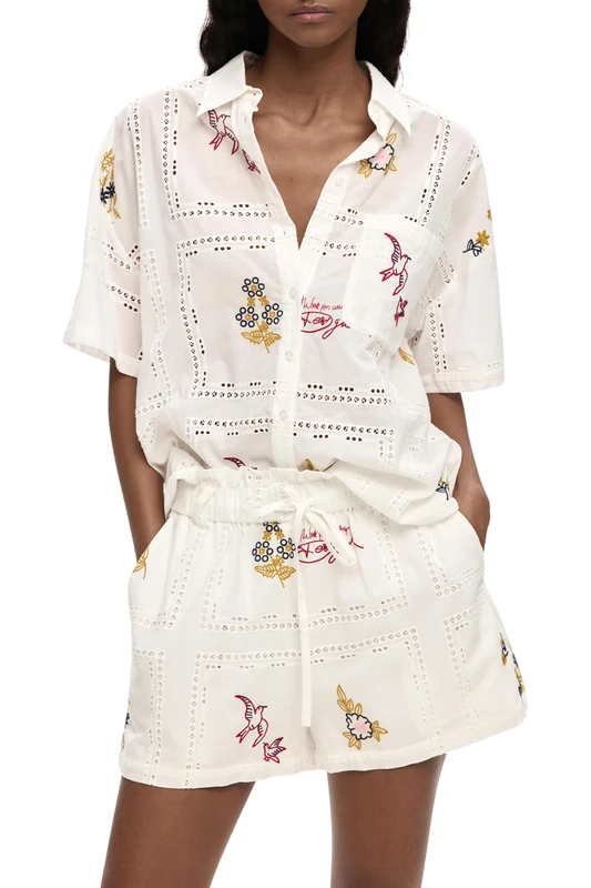 Desigual Women's Martin T-Shirt, White, XL