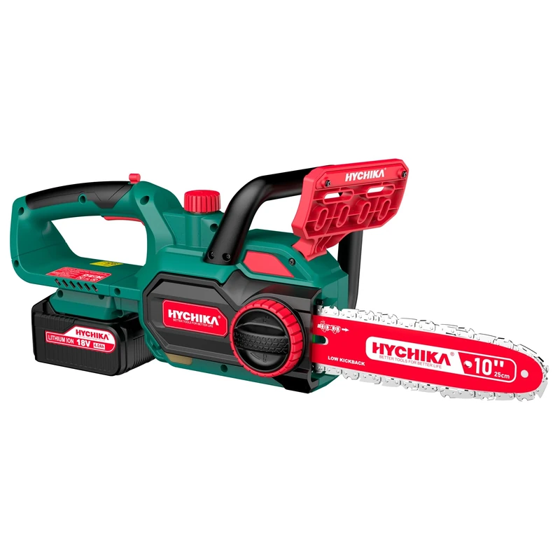 HYCHIKA Electric Chainsaw with 10" 3/8 Chain, 18V Cordless Chain Saws with 4000 mAh Battery and Charger, Electric Saws to Cut Wood and Trees, Handheld Tree Saw Petrol with Oiler, Gifts for Men Women