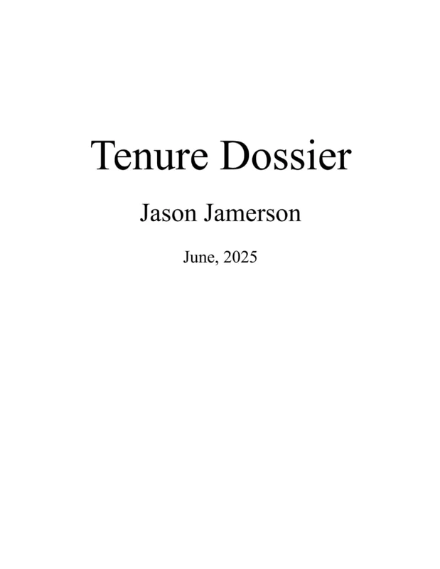 Tenure Dossier