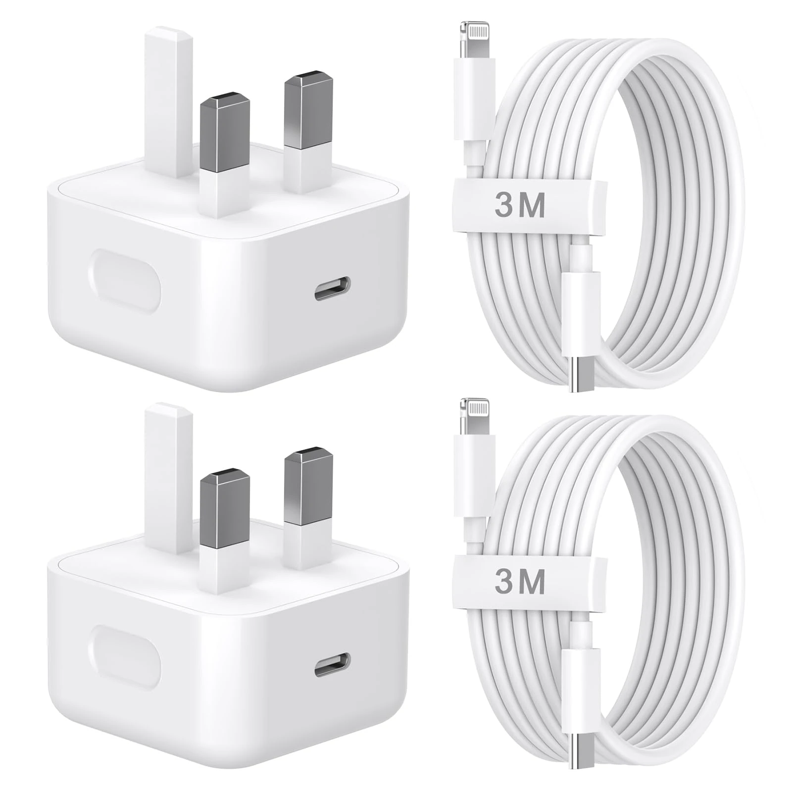iPhone Charger Fast Charge,[MFi Certified] 2Pack USB C Charger Plug Power Adapter and 10FT USB C to Lightning Cable Lead Phone Charging for Apple iPhone 14 13 12 11 Pro Max XS XR X SE 8Plus,for ipad