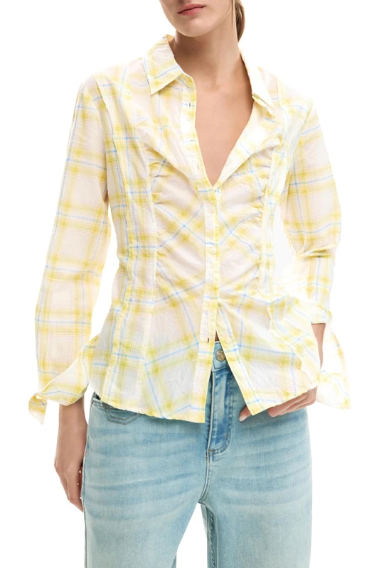 Desigual Women's Buble T-Shirt, Lemon Tree, XS