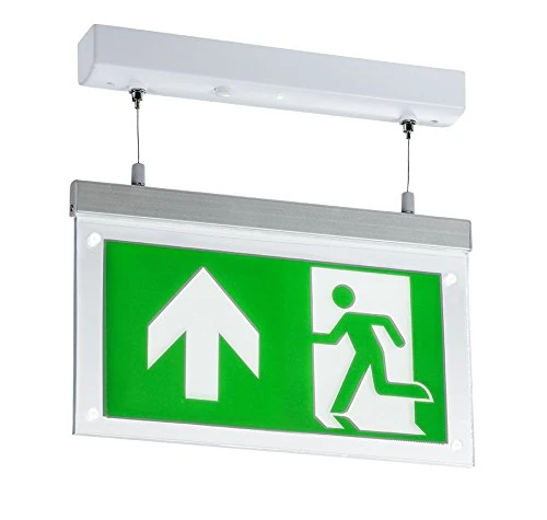 Knightsbridge 230V 2W LED Suspended Double-Sided Emergency Exit Sign