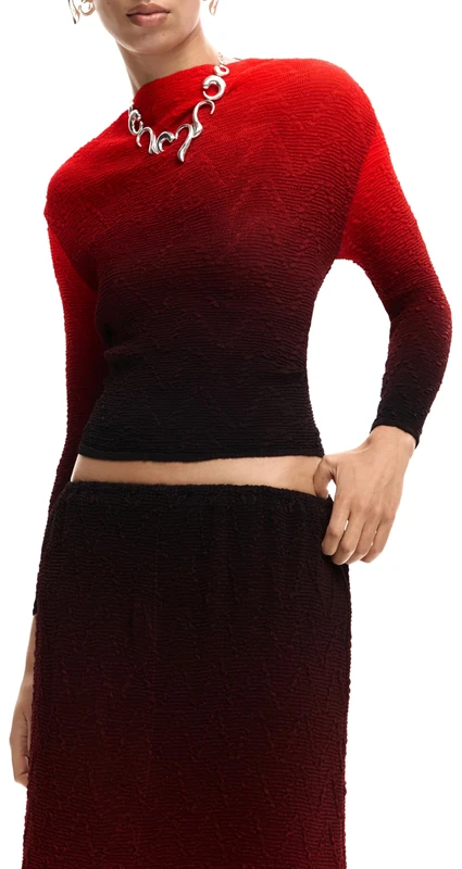 Desigual Women's Volcano Blouse, red, S