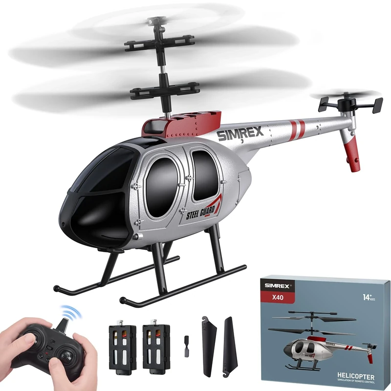 SIMREX Remote Control Helicopter for Kids, 2 Speed Mode With 20Mins Flight, Helicopter Toy Drone, Altitude Hold, Toys for Boys And Girls, The Best for Children