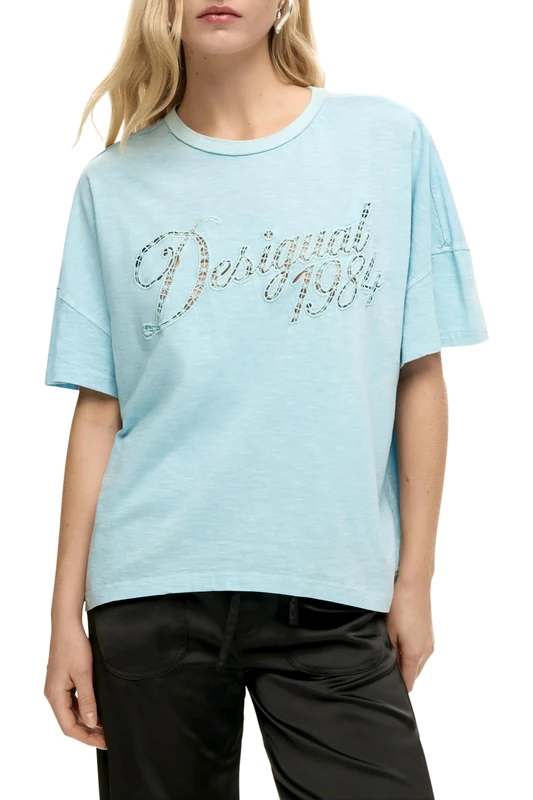 Desigual Women's Palmer T-Shirt, Black/White, XS