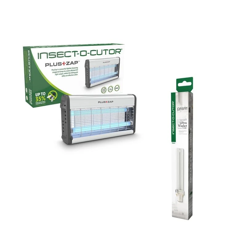 INSECT-O-CUTOR PlusZap 30W Fly Killer + 11W UV Lamp – Indoor Fly & Mosquito Control Bundle with Catch Tray & Replacement Tube – For Home & Commercial Use