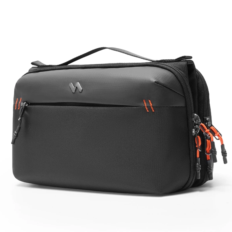 Inateck Electronic Multifunction Organizer Splashproof Accessory Bag for Cables, Chargers, Earphones, Ideal for Travel, Travel and More, Black, 26 x 10.5 x 15 cm, Unisex