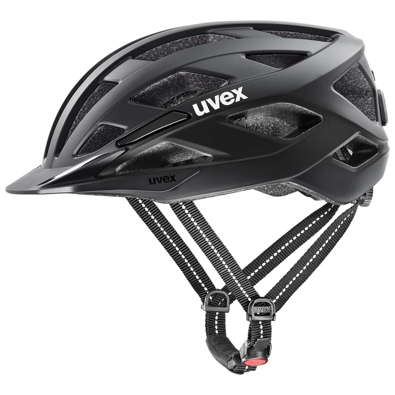 uvex urban explorer - incl. LED light bike helmet for men and women - individual fit - washable interior - black matt - 52-57 cm