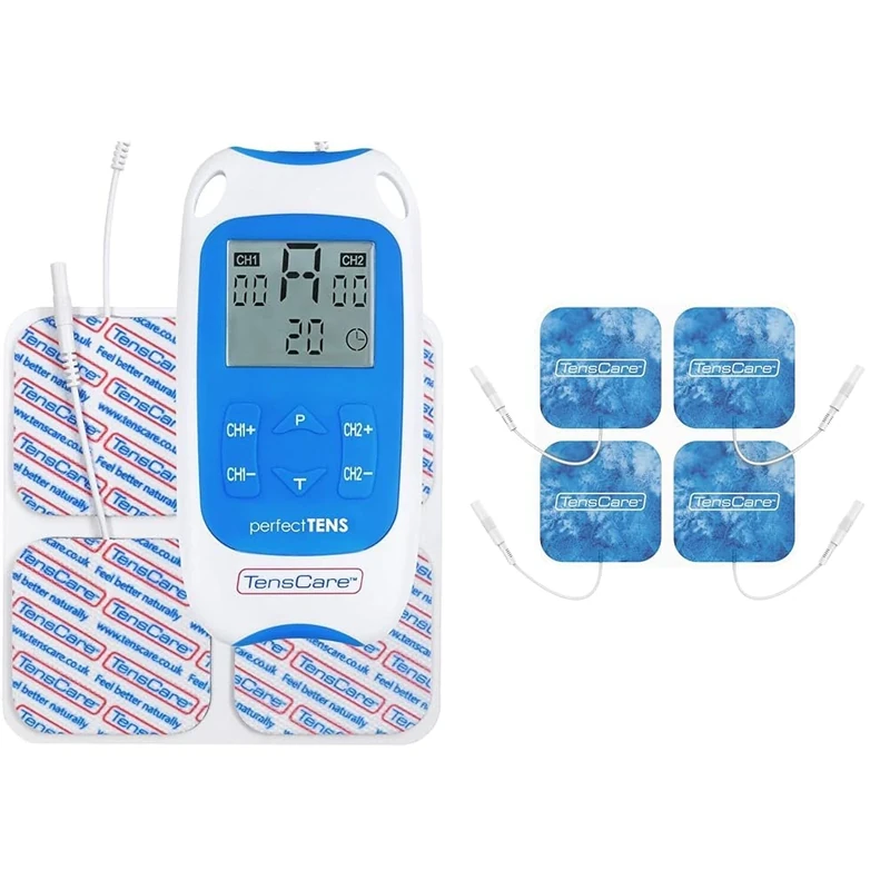TensCare Perfect TENS – Clinically Proven TENS Machine for Relief from Back, Hip, Leg, Arm Pains, Arthritis and Sciatica + Cool Relief Electrodes with Menthol & Lidocaine