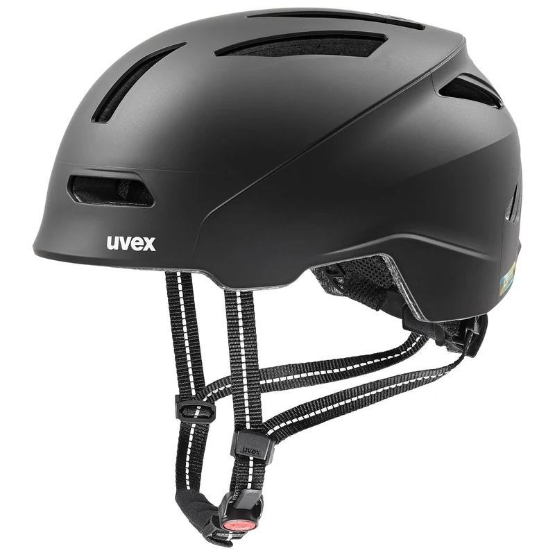uvex urban planet - sturdy bike helmet for men and women - individual fit - optimized ventilation - black matt - 54-58 cm