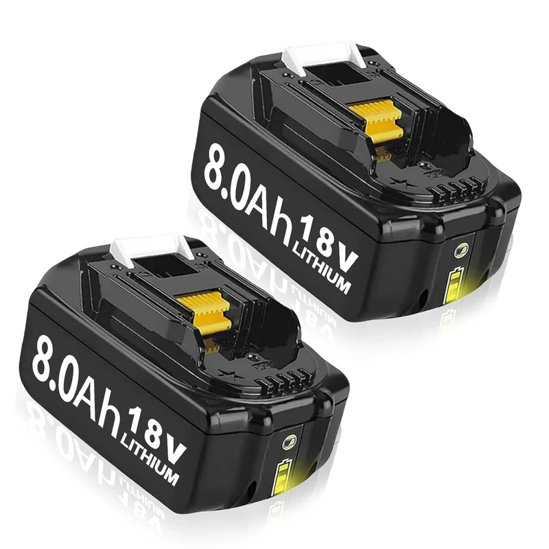 2X 18V 8000mAh Replacement for Makita 18V Batteries Compatible with Makita Battery BL1860 BL1860B BL1850B BL1840 BL1830 High Capacity Battery for Cordless Tools (2)