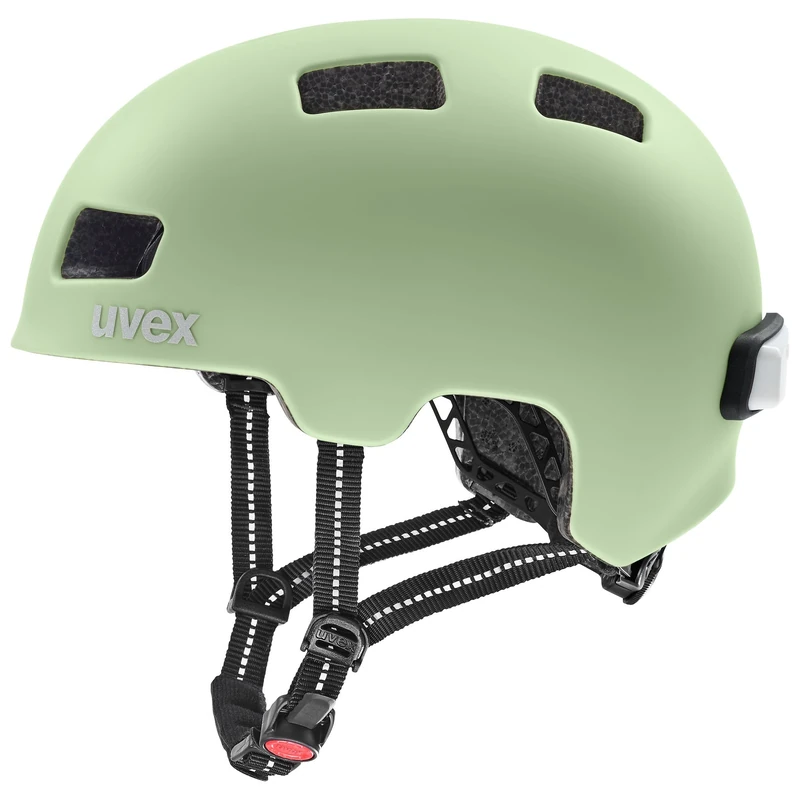 uvex city 4 - lightweight bike helmet for men and women - individual fit - washable interior - matcha matt - 55-58 cm