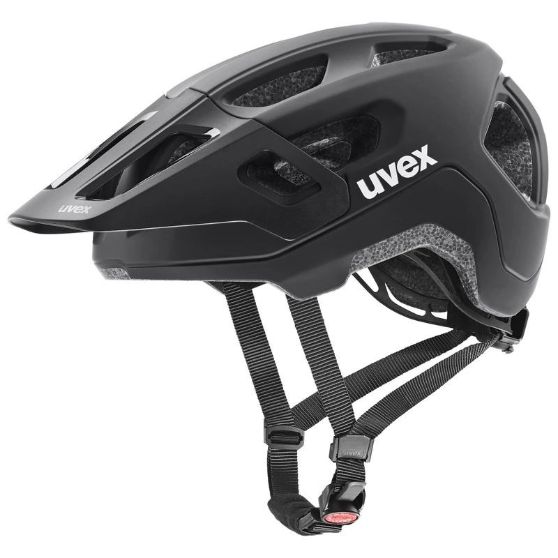 uvex react jr. - lightweight bike helmet for kids - individual fit - washable interior - black matt - 52-56 cm
