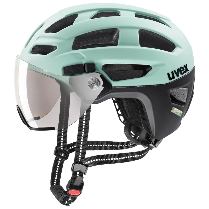 uvex finale visor - secure bike helmet for men and women - individual fit - 100% UVA-, B, C protection - jade-black matt - 52-57 cm