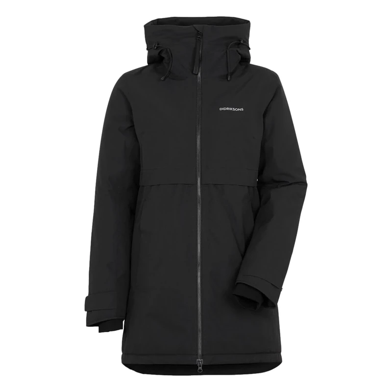 Didriksons Women's Helle Parka 6 Jacket, Black, 38
