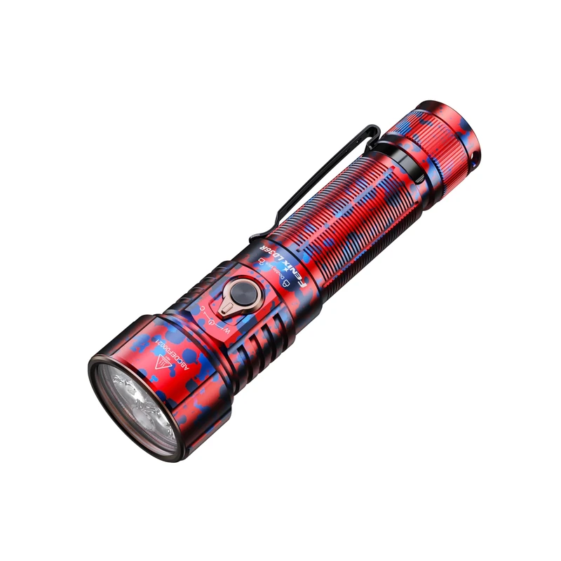 Fenix LD36R Flame Camo Rechargeable Multi Colour LED Torch | 3600 Lumen | 385m | 65+ Hrs Max | 3600lm White Beam | 6 Colour Lighting with Smooth Transition | IP68