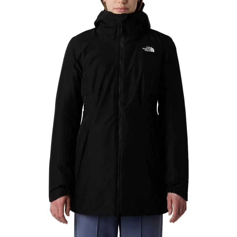 The North Face Women's Hikesteller Insulated Parka Jacket, Tnf Black/Tnf Black, L