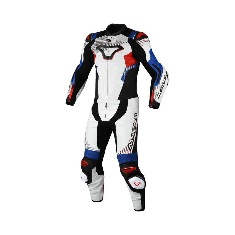 Macna Armadyl 2pc Suits Leather, weiß/Rot, 46 (EU)