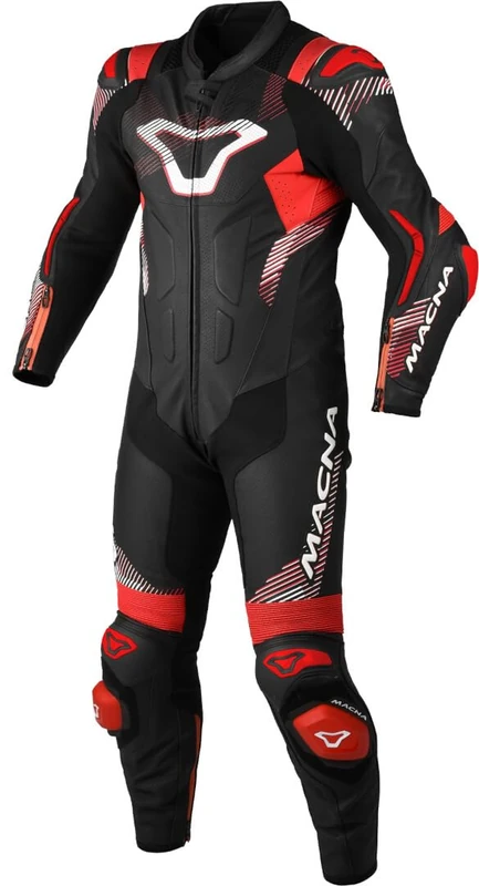 Macna Armadyl 1pc Suits Leather, Black/Red, 56 (EU)