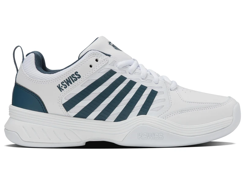 K-Swiss Tennis Men's Court Express 2 Carpet Tennis Shoes, White/Stargazer, 6.5