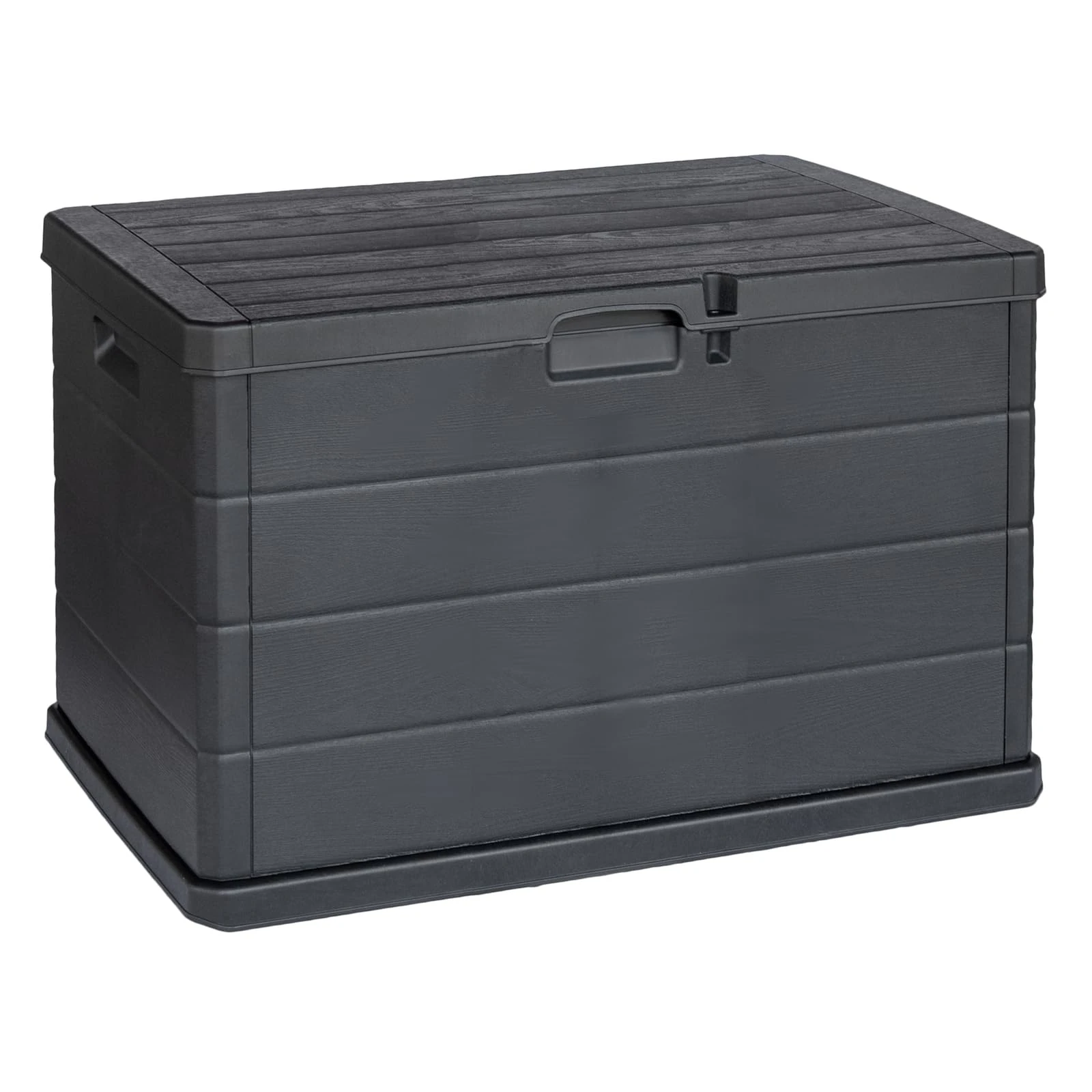 URBNLIVING 200L Large Lockable Garden Storage Box - Outdoor Chest for Cushions, Tools, Toys - Polypropylene Build, Ventilated Design, Built-in Handles, Easy Assembly, Durable & Space-Saving