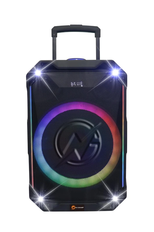 N-Gear The Flash 1240 12 Inch Speaker Karaoke with Disco Light And Microphone