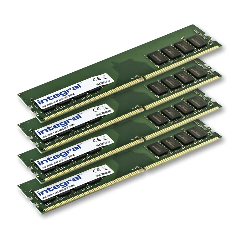 Integral 4-Pack 8GB DDR4 RAM 3200MHz DIMM Desktop Computer Memory Module
