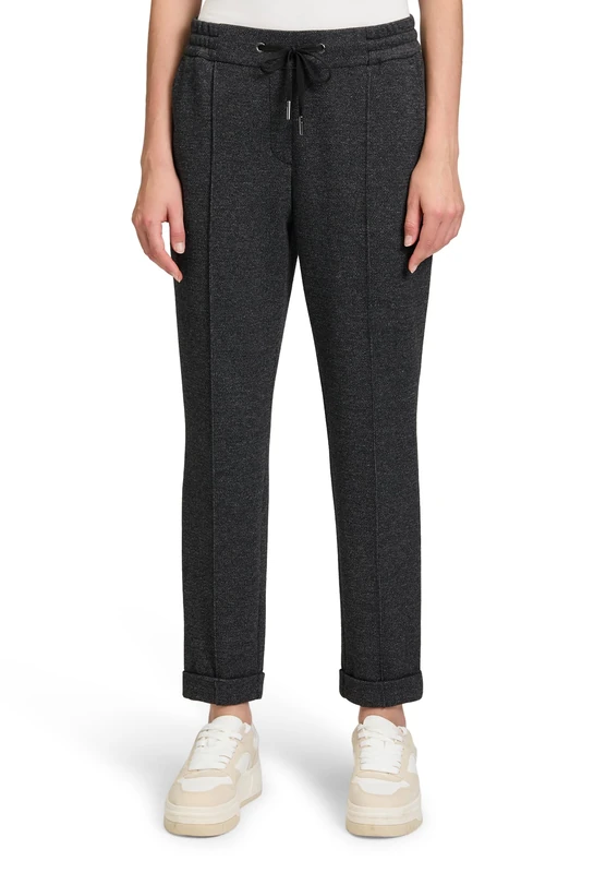 Betty & Co Women's Trousers Black/Cream - Image 1