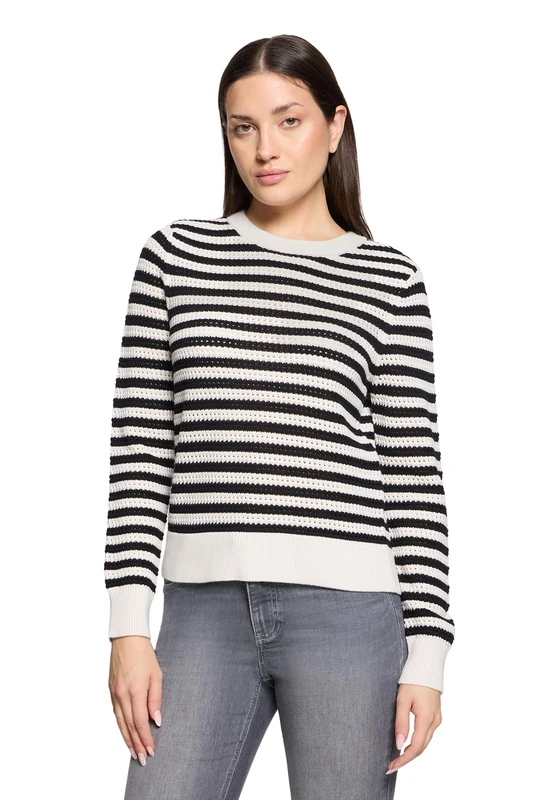 Betty & Co 5972/3107 Pullover, Cream/Black, 48 Women