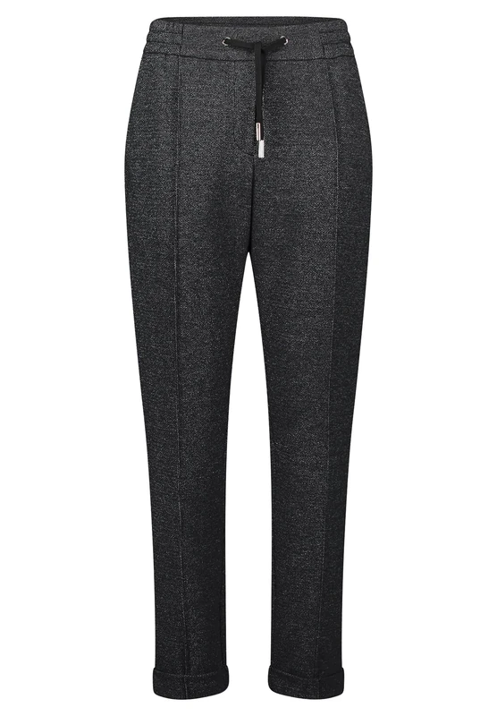 BETTY & CO Betty & Co 6642/3177 Trousers, Black/Cream, 46 Women