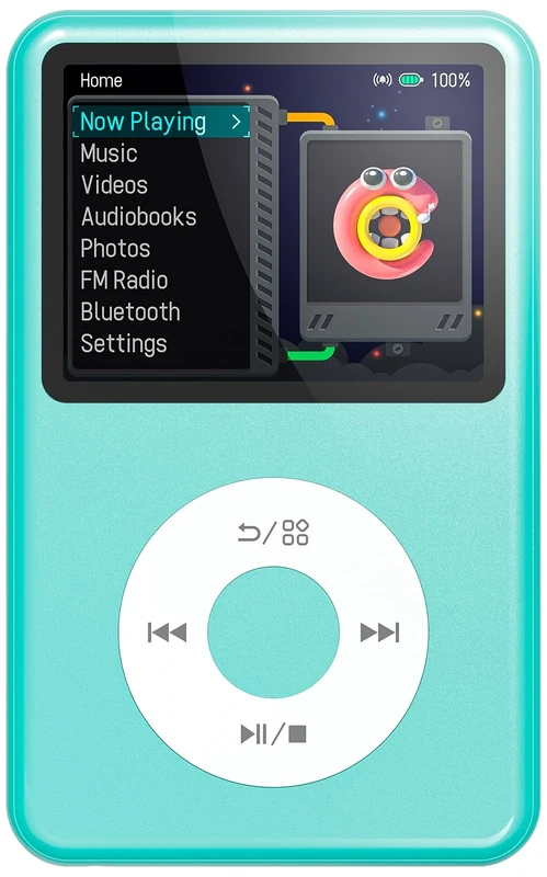 Mp3 Player with Bluetooth Innioasis Y1 Video Digital Music Player HiFi Mini Portable Kids Audiobook Mp3 2026 Nice Gift Choice Theme Upgrade Blue