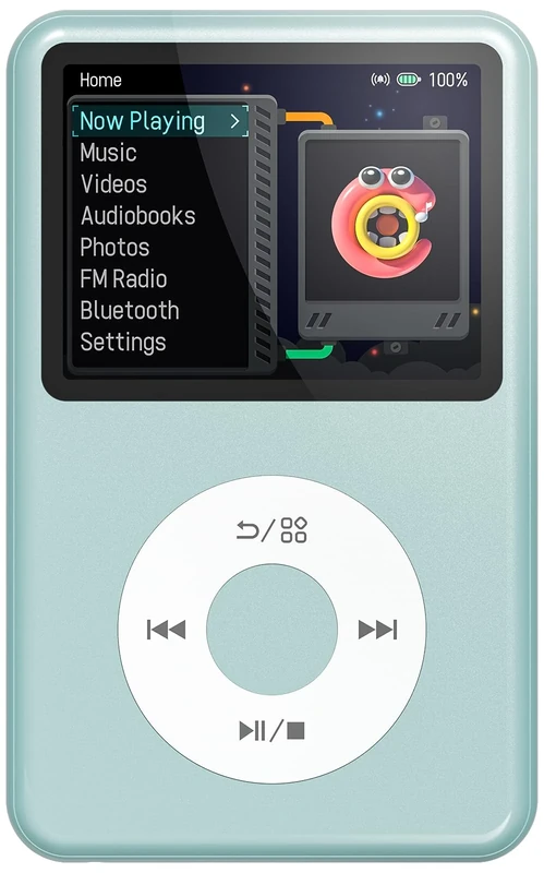 Mp3 Player with Bluetooth Innioasis Y1 Video Digital Music Player HiFi Mini Portable Kids Audiobook Mp3 2026 Nice Gift Choice Theme Upgrade Off-Green