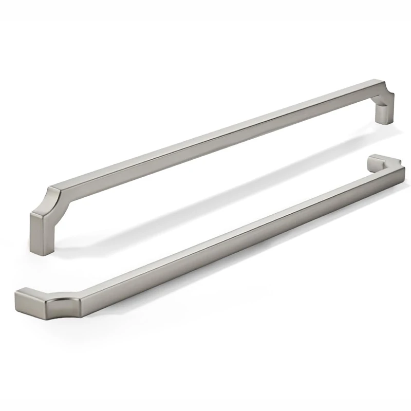khtumeware 1-Pack 18 Inch Square Brushed Satin Nickel Appliance Cabinet Pulls, Solid Zinc Alloy Heavy-Duty Handles for Kitchen/Bathroom Cabinets, Drawers & Cupboards (18 Inch Center to Center)
