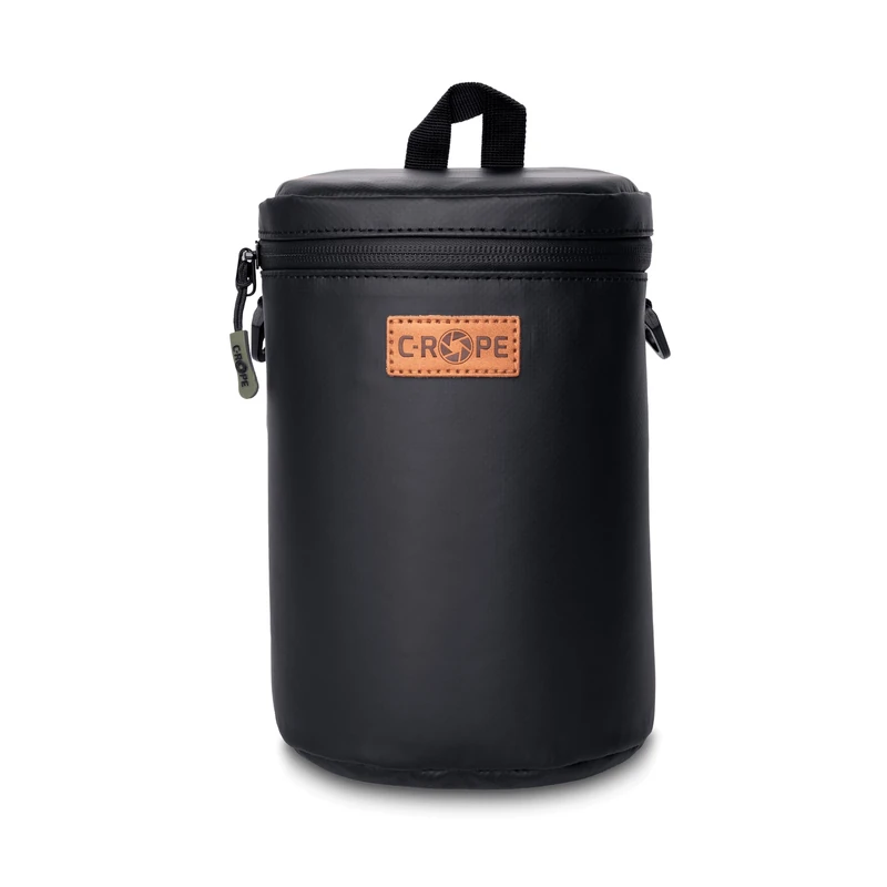 C-Rope Waterproof Lens Bag with Waterproof Zip - Protective Bag for Camera Lenses - Premium Lens Bag, Black, M, Backpack