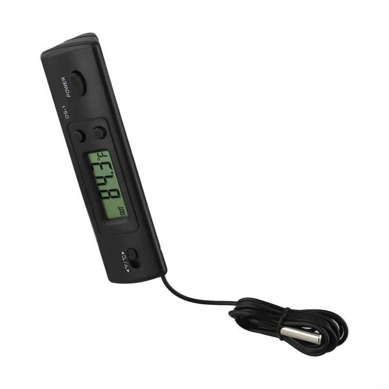 LCD Display Digital Temperature Monitor with Wired Probe Perfect for Various Uses