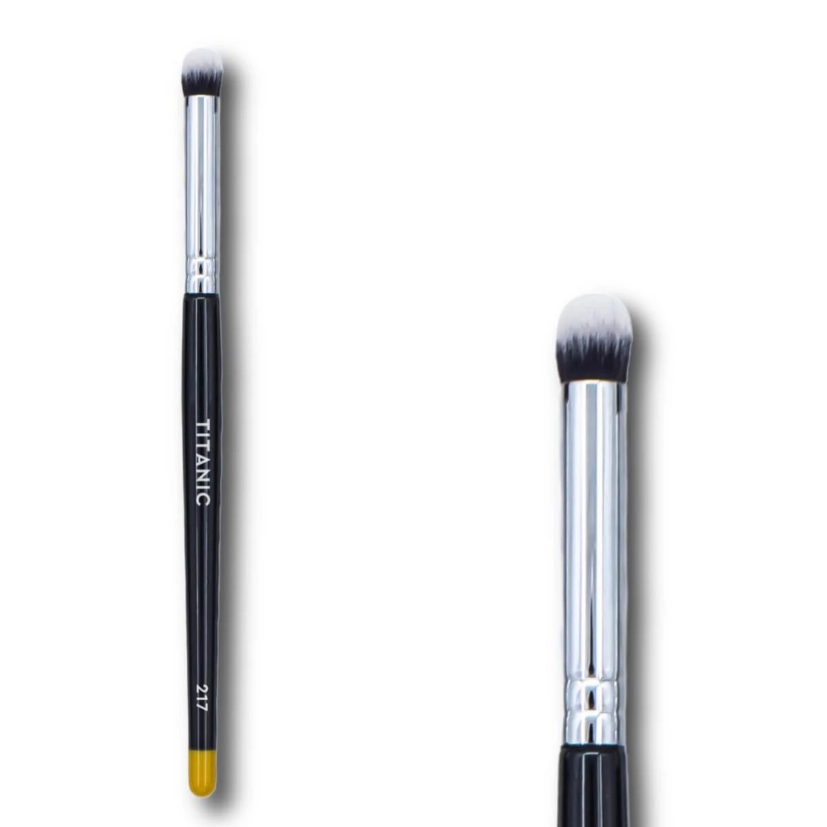 Titanic Brush – No. 217 Small Finger Blending Brush | Mini Precision Tool for Cream, Powder & Pencil | Ideal for Eyes, Detail & Smudging | Vegan & Cruelty-Free