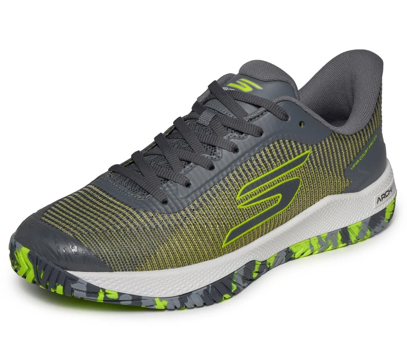 Skechers Men's Viper Court Pro 2.0 Trainer, Grey, 11.5 UK