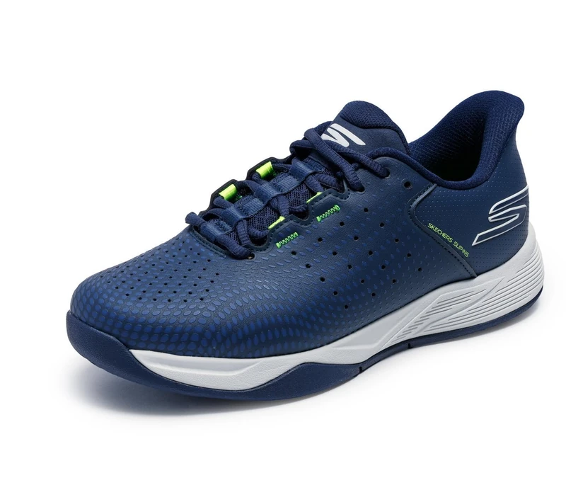 Skechers Men's Viper Court Reload Trainer, Navy, 11.5 UK