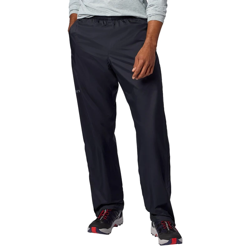 Marmot Men's PreCip Evo Full Zip Pant, Waterproof Pant, Breathable Overtrouser, Lightweight Rain Pant, Windproof Trekking Trouser, Ideal for Hiking, Black, XL