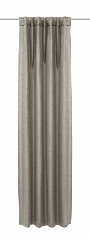 Gardinia Plain Dimout Curtain with Concealed Tabs Taupe 135 x 245 cm